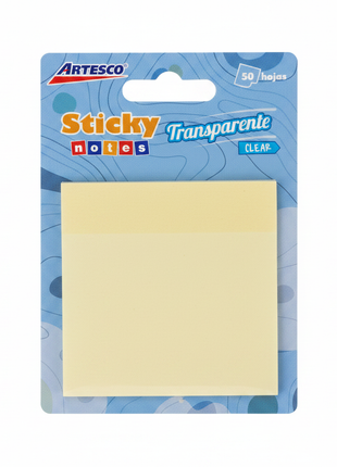 Artesco Sticky Notes Clear - Vista Frontal