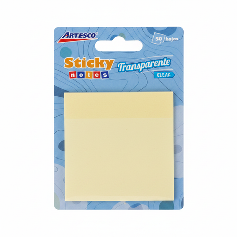 Artesco Sticky Notes Clear - Vista Frontal