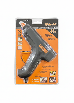 Asaki Pistola para Silicona 40W - Fondo Blanco