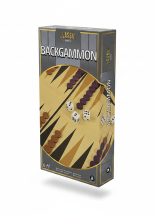 Backgammon 3D - fondo blanco
