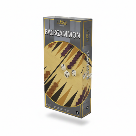 Backgammon 3D - fondo blanco