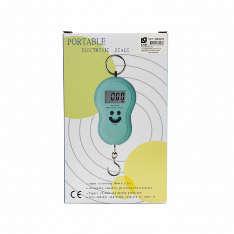 Balanza Portable Electronic Scale KB3003 fondo blanco