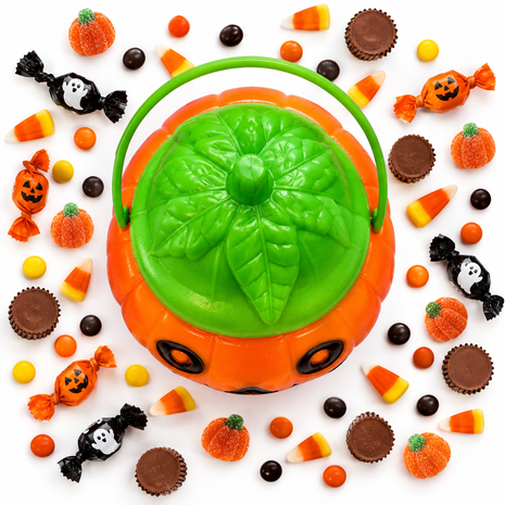 Balde calabaza top-down