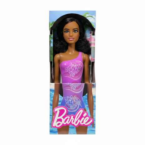 Barbie Beach morena fondo blanco