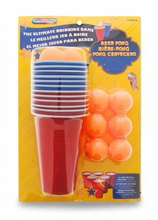 Beer Pong en empaque - fondo blanco