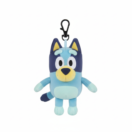 Bluey de pie fondo blanco