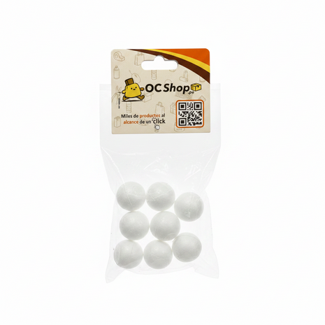Bolas de Tecnopor DRAGÓN 3/4" x8 Unidades
