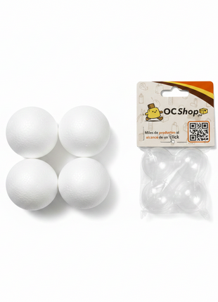 Bolas de Tecnopor DRAGÓN 1" 1/2 x4 Unidades
