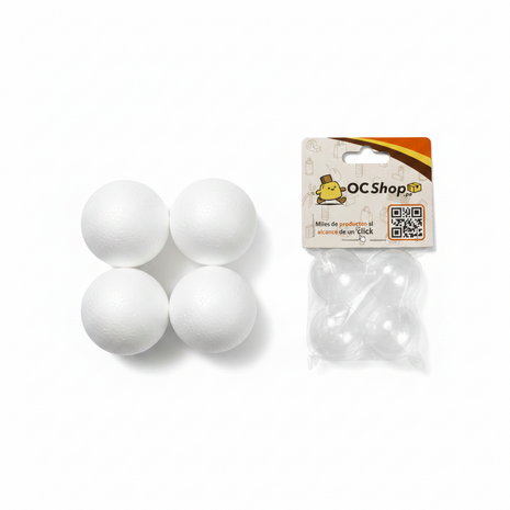 Bolas de Tecnopor DRAGÓN 1" 1/2 x4 Unidades
