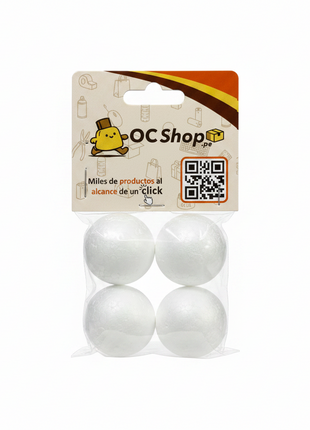 Bolas de Tecnopor DRAGÓN 1" 1/2 x4 Unidades