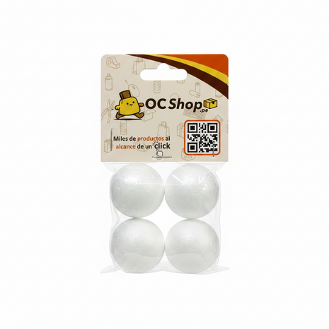Bolas de Tecnopor DRAGÓN 1" 1/2 x4 Unidades