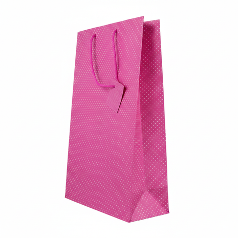 Bolsa Rosa Puntos lateral