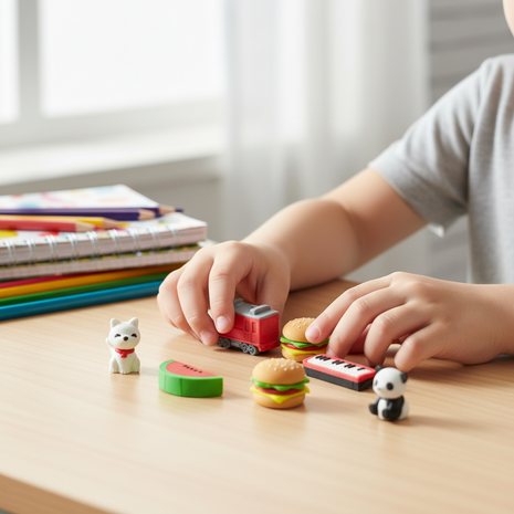 Borradores kawaii diseños surtidos útiles escolares divertidos coleccionables niños