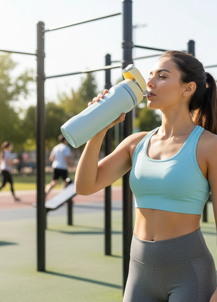 Botella Térmica HC 1000ml en uso - lifestyle