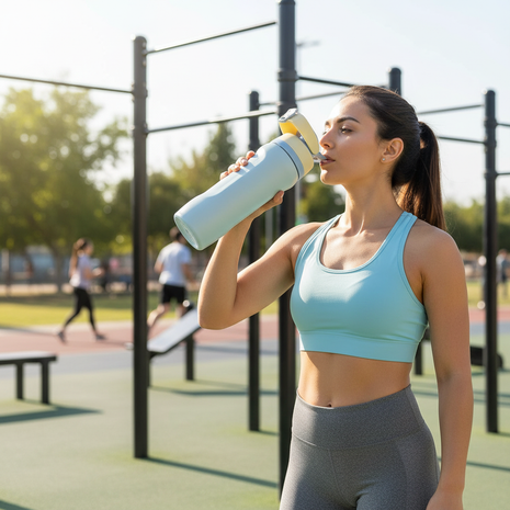 Botella Térmica HC 1000ml en uso - lifestyle