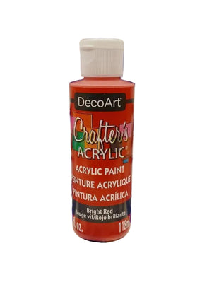 Rojo Brillante Pintura Acrílica 118 ml | Secado Rápido, Alta Cobertura, Pintura de Arte y Para Manualidades.