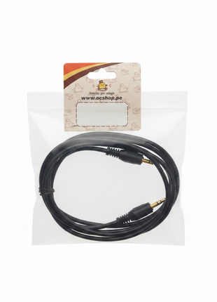Cable Aux 3.5mm fondo blanco