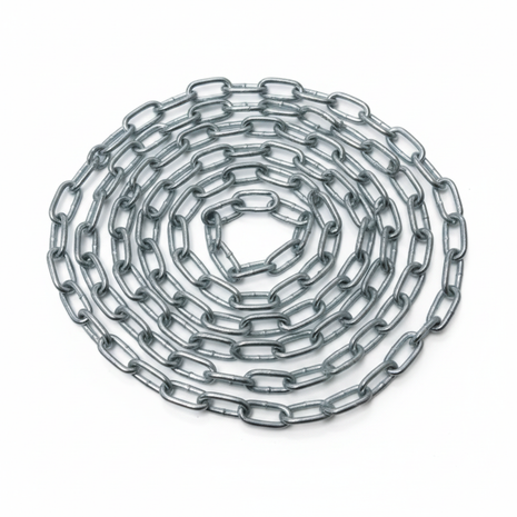Cadena galvanizada delgada – eslabones livianos de acero para bicicletas, rejas y cierres ligeros – Envíos express

