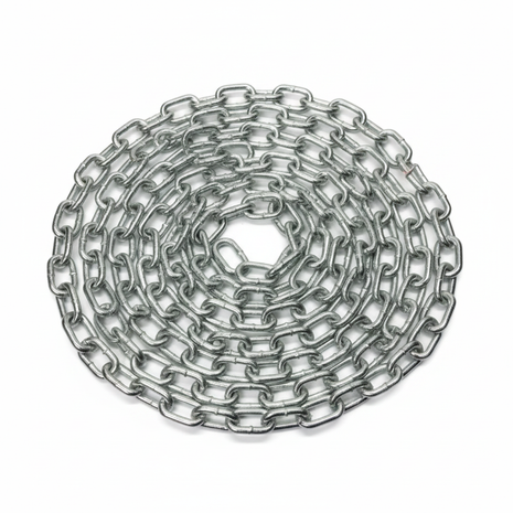 Cadena de seguridad galvanizada – eslabones soldados de acero resistente para portones, bicicletas y rejas – Envíos express

