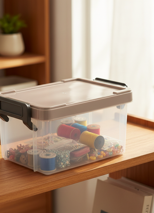 Caja organizadora en uso