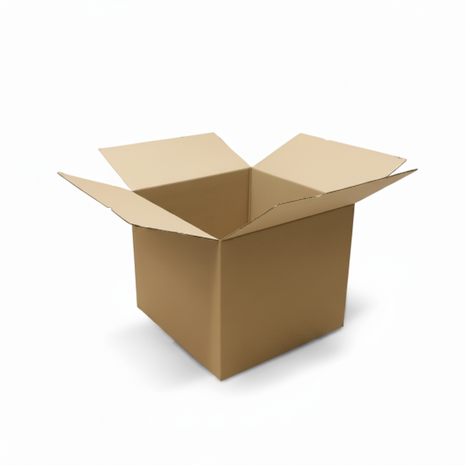 Caja sin cuadrículas color cartón