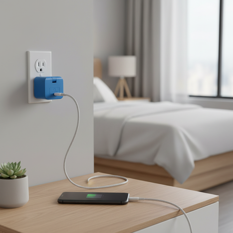 Cargador USB Ultra Electric en uso