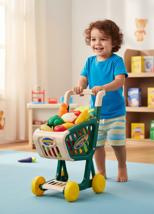 Supermarket Shopping carrito juguete juego imaginativo supermercado niños 3 años

