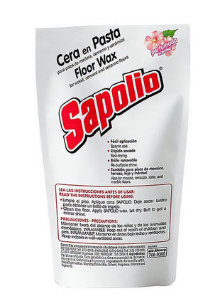 CERA PARA PISOS EN PASTA BLANCA SAPOLIO 300ML