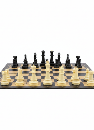 Chess set fondo blanco