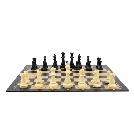 Chess set fondo blanco