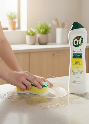 Cif Crema Limón - en uso