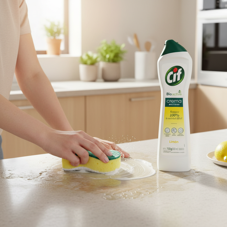 Cif Crema Limón - en uso