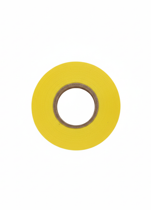 Cinta amarilla flagging tape fondo blanco