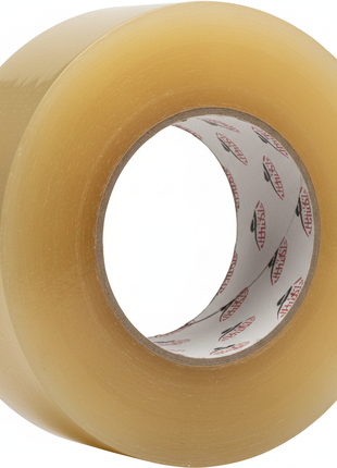 Detalle cinta de embalaje 400 yds – rollo extra denso con film de máxima resistencia para uso industrial – Envíos express

