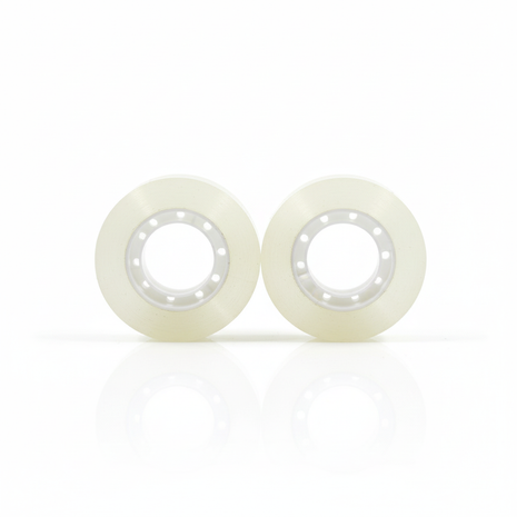 Cinta transparente x2 fondo blanco