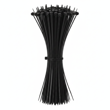 Cintillos nylon negros 10cm x 2.5mm – bridas ultra delgadas de sujeción – organización de cables finos – pack x100 – Envíos express

