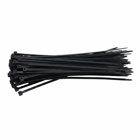 Cintillos de nylon negro 30cm – pack para organización de cables y mangueras gruesas – alta resistencia

