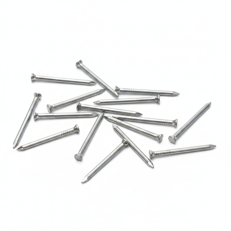 Clavos de acero inoxidable 4cm x10 — fijación resistente a la corrosión — OcShop Perú

