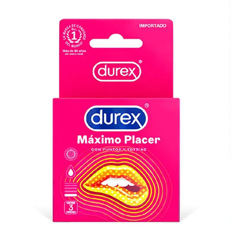 PRESERVATIVO DUREX MAXIMO PLACER