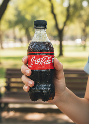 Coca-Cola Sin Azúcar realista