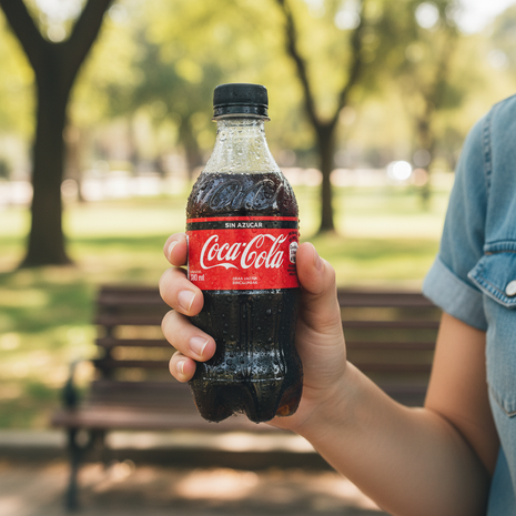 Coca-Cola Sin Azúcar realista
