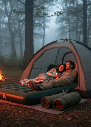Combo Doble Nepal KLIMBER en uso - lifestyle camping
