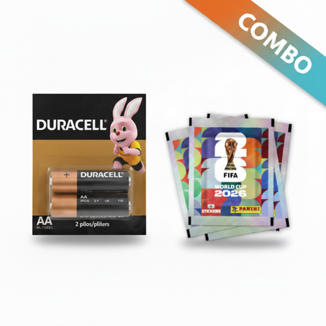 Combo Duracell AA + Panini FIFA 2026