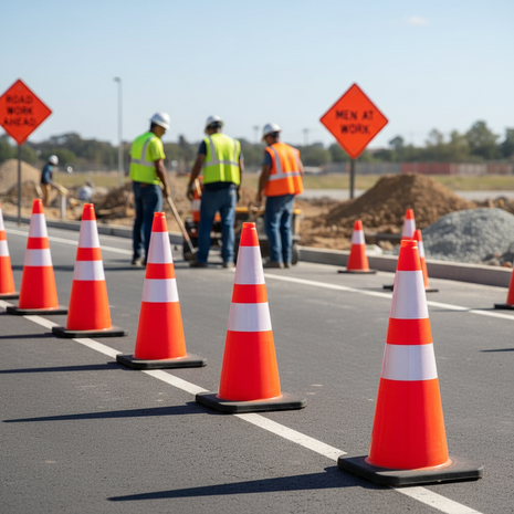 Cono Seguridad Vial Grande en uso - lifestyle