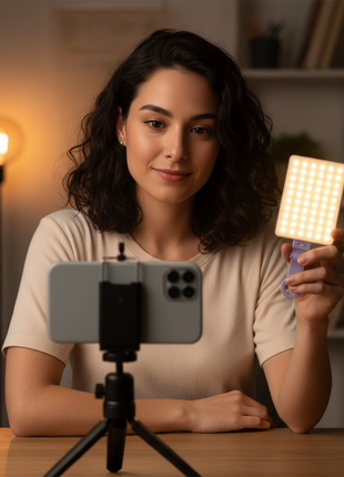 LUZ LED PORTATIL BATERIA INTEGRADA 3 TONOS KUZLER LILA
