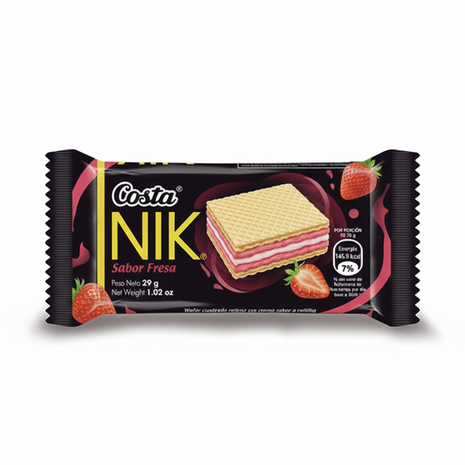 Costa NIK Fresa fondo blanco