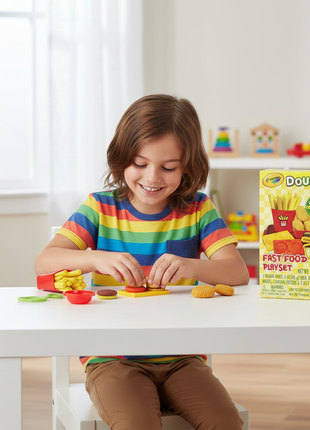 Crayola Dough Fast Food Playset – Lifestyle niño jugando