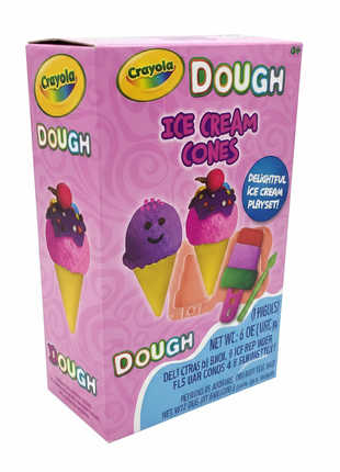 Crayola Dough Ice Cream Cones – Lateral Fondo Blanco