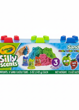 Crayola Silly Scents Sand – Frontal con moldes fondo blanco
