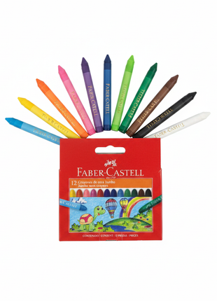 Crayones Faber-Castell flat lay